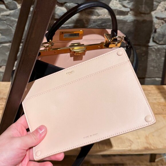 Fendi 2020 Black Calf Medium Peekaboo I See You Bag - Picture 15 of 16